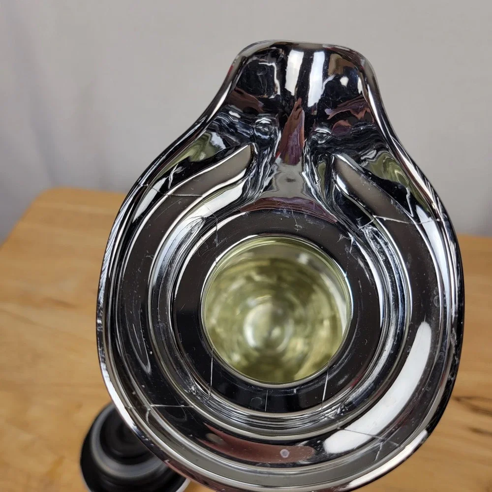 Crate & Barrel‎ Mirror Thermal Insulated Coffee Carafe 51oz 1.5L Chrome Polished